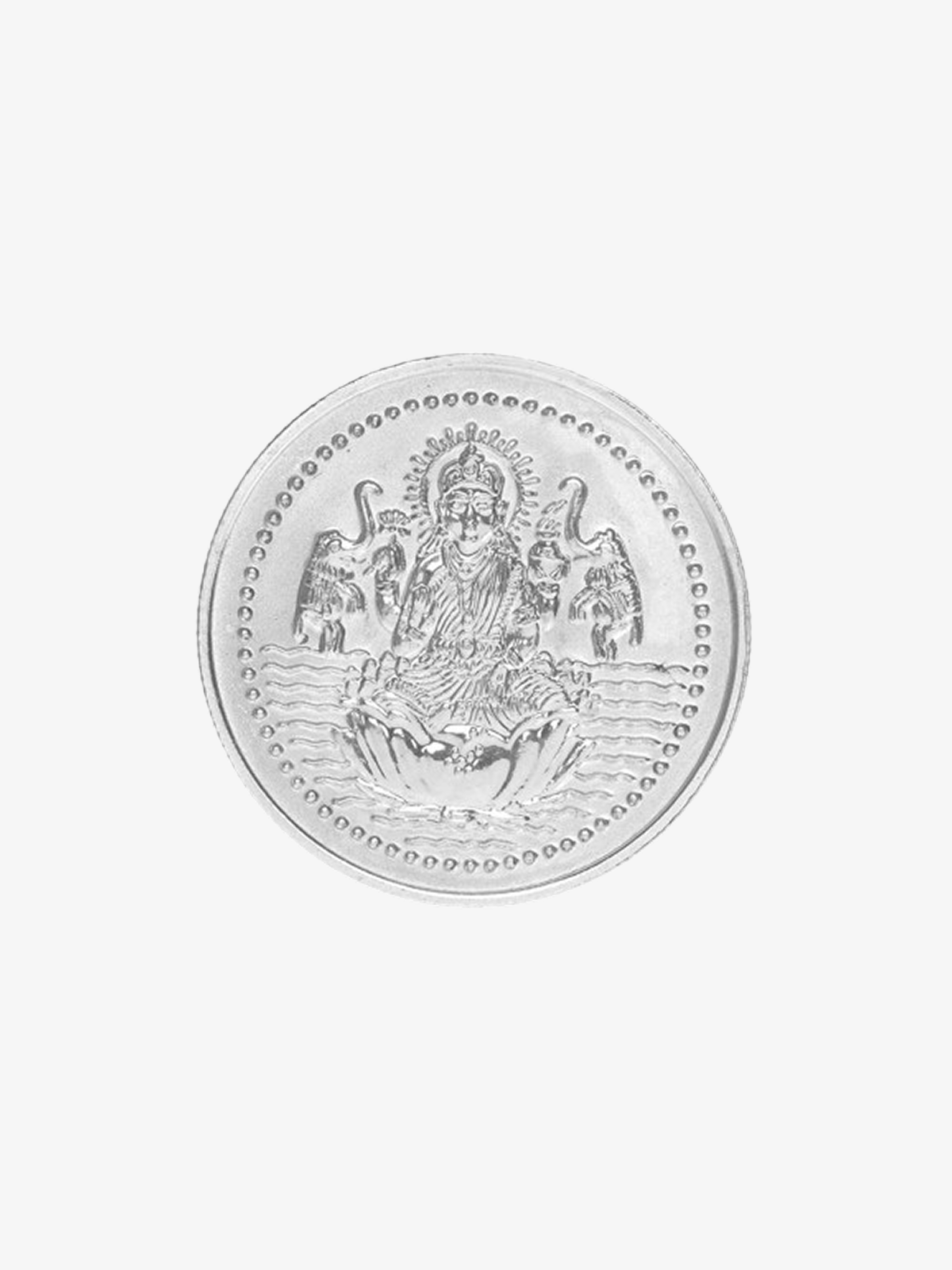 Lakshmi Silver Coin – Goddess of Wealth & Prosperity
